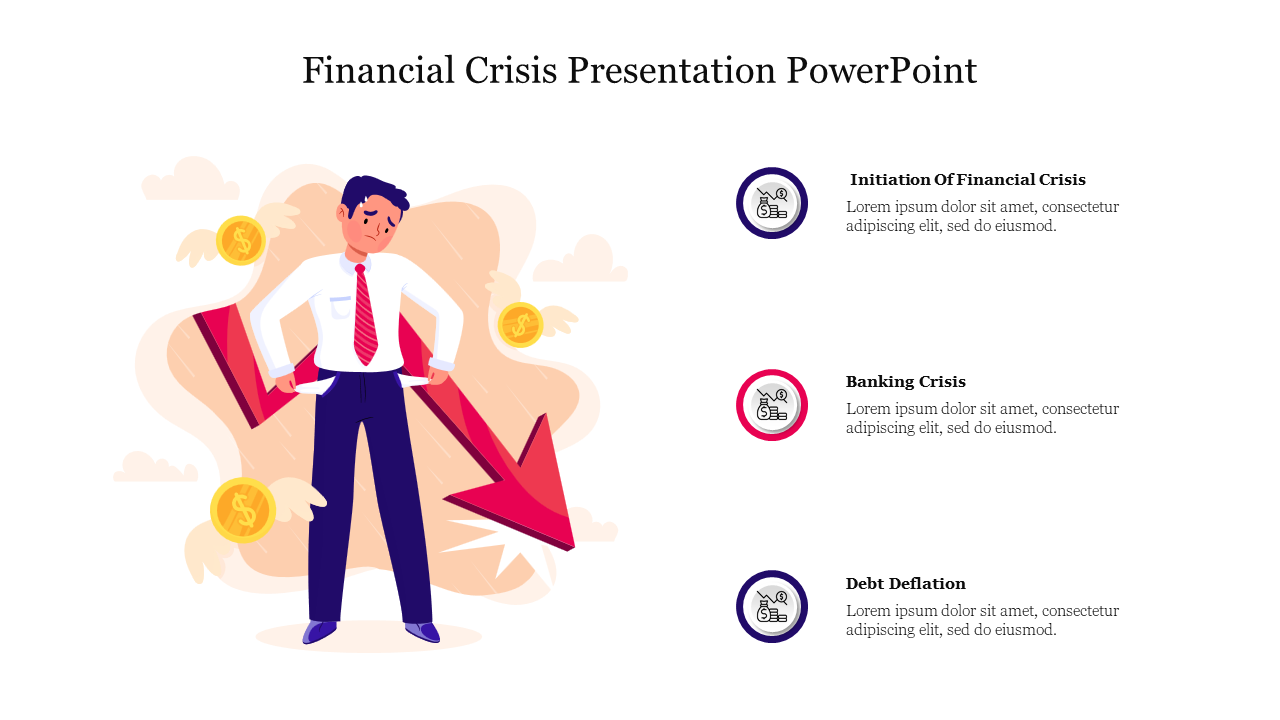 Best Financial Crisis Presentation PowerPoint Template 