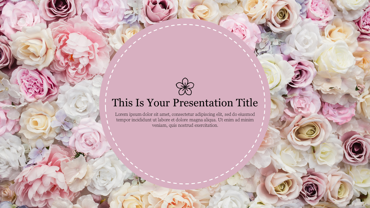 Free - Effective PowerPoint Backgrounds Flowers Presentation