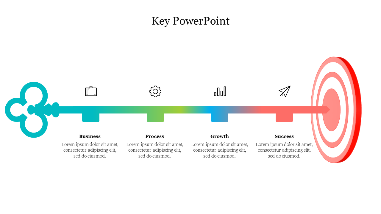 Editable Key PowerPoint Presentation Template Slide 