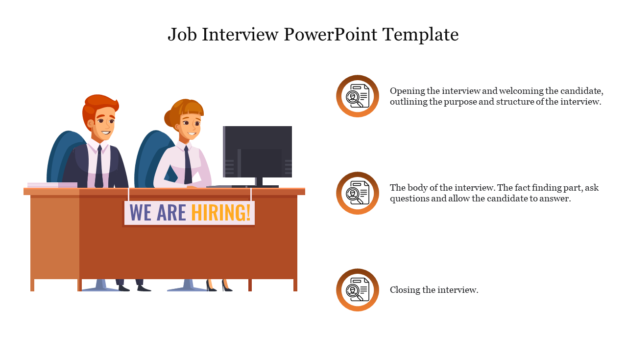 Amazing Job Interview PowerPoint Template Presentation 