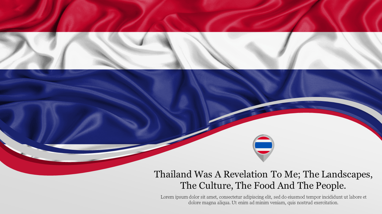 Thailand Flag PPT Background