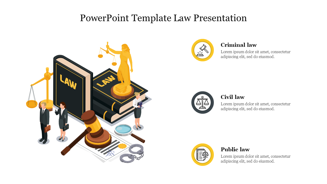 Free PowerPoint Template Law Presentation