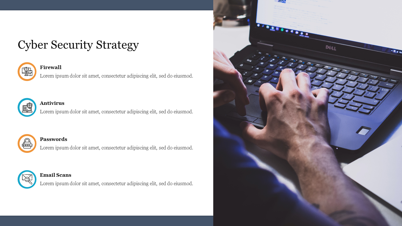 Cyber Security Strategy PowerPoint Template &amp; Google Slides