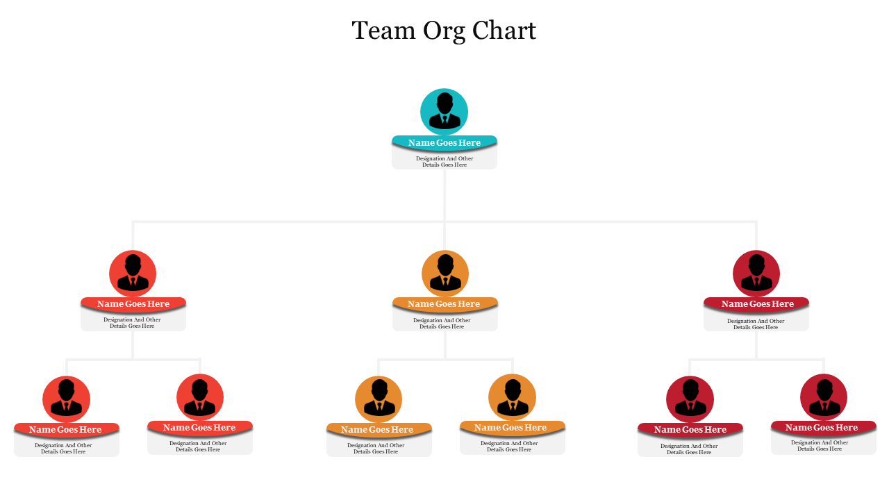 Amazing Team Org Chart PowerPoint Presentation Slide 
