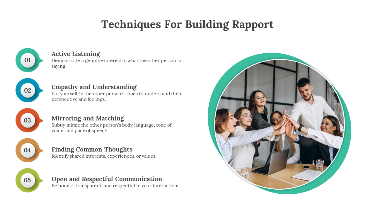 Techniques For Building Rapport