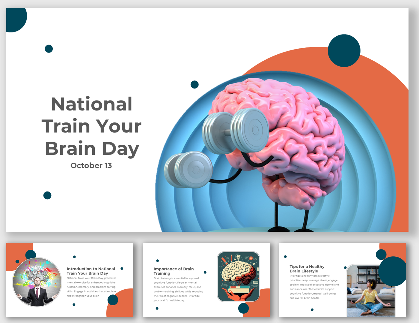 Explore National Train Your Brain Day PPT And Google Slides