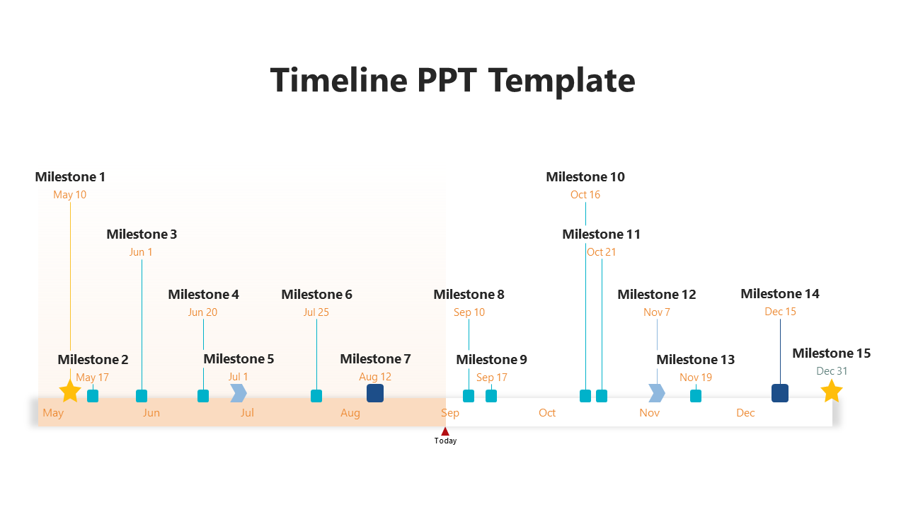 Easy To Edit Timeline PPT and Google Slides Template