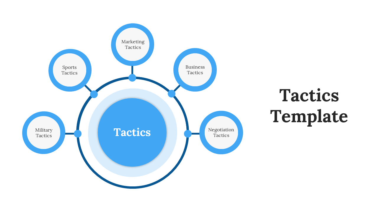 Tactics PowerPoint Template-Blue