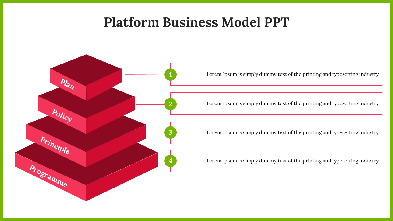 Free - Best Platform Business Model PowerPoint And Google Slides 