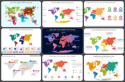 Continents Powerpoint Templates