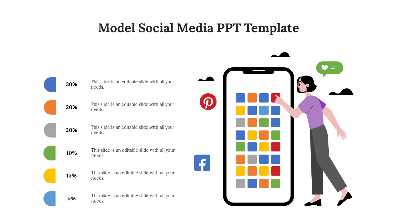 Best Model Social Media PPT Presentation And Google Slides