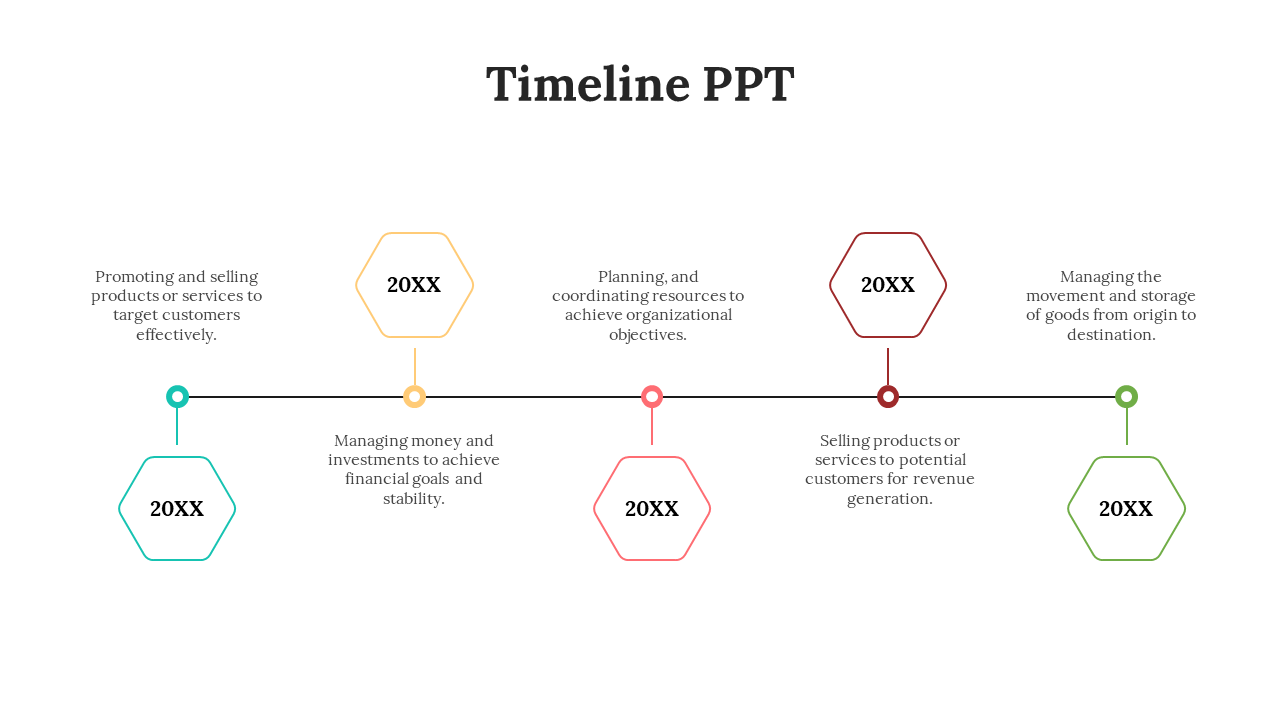 Get Modern Timeline PowerPoint And Google Slides Template