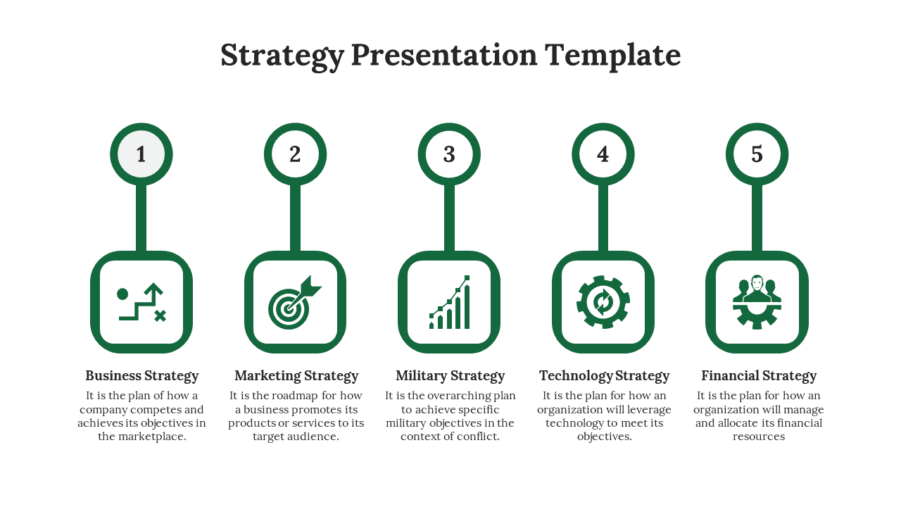 Strategy Presentation Template-Green
