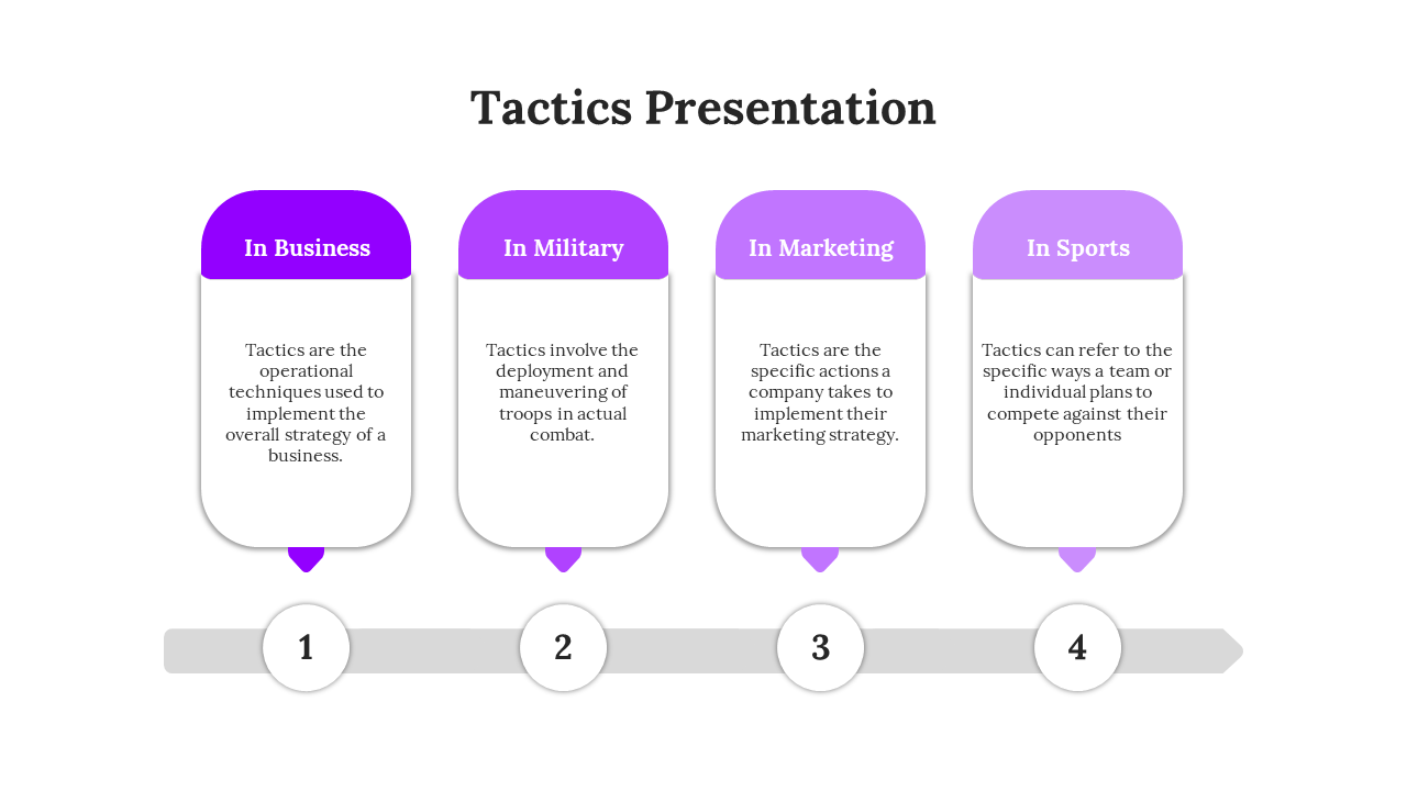 Tactics PowerPoint Template-Purple