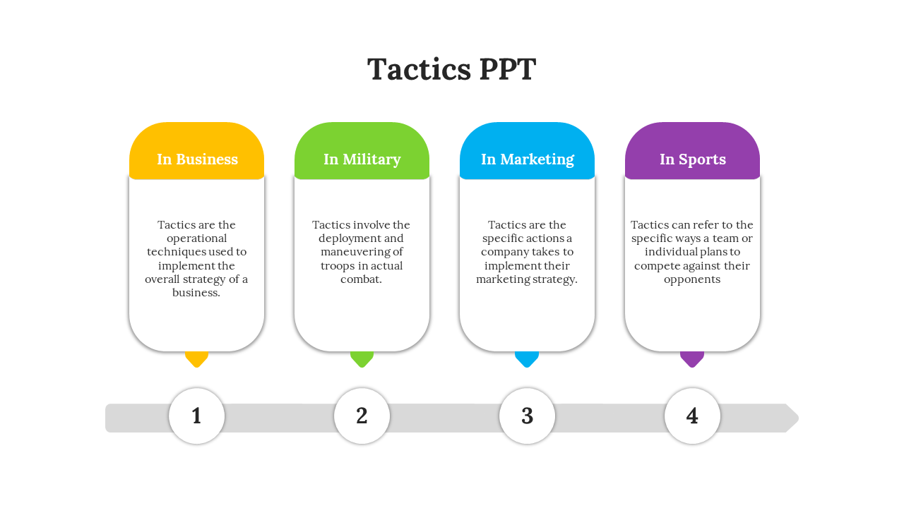 Tactics PowerPoint Template_Multicolor