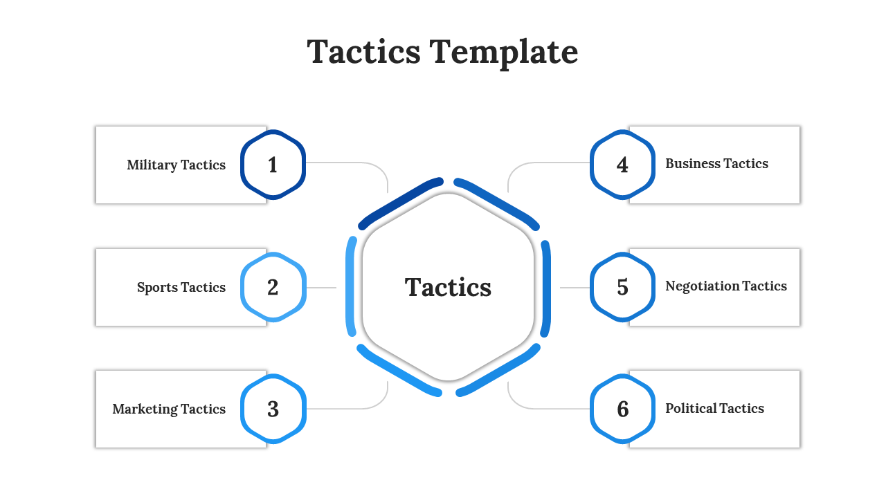 Tactics PowerPoint Template-Blue