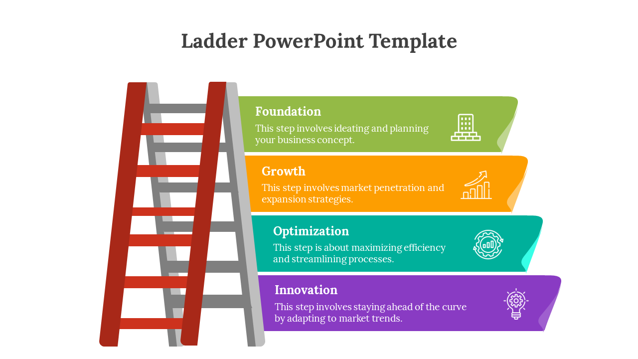 Free Ladder PowerPoint Template