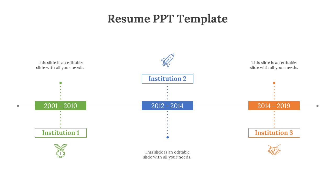 Resume PPT Template Free 