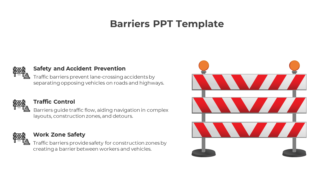 Free - Attractive Barriers PPT And Google Slides Template