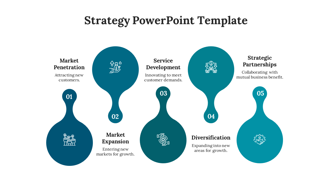 Strategy Presentation Template-Blue
