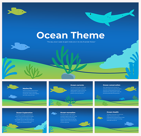 Ocean Themes PowerPoint And Google Slides Templates