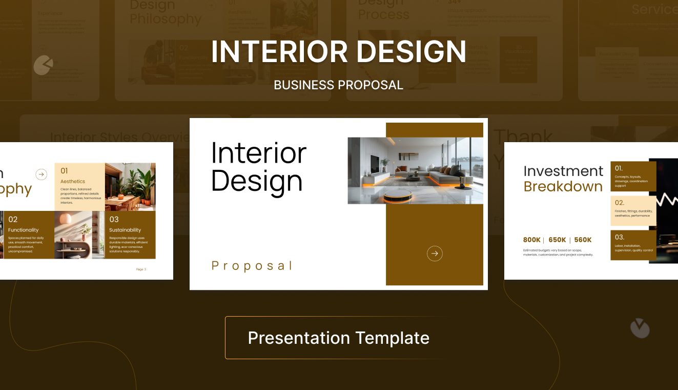 Interior Design Proposal slide 1