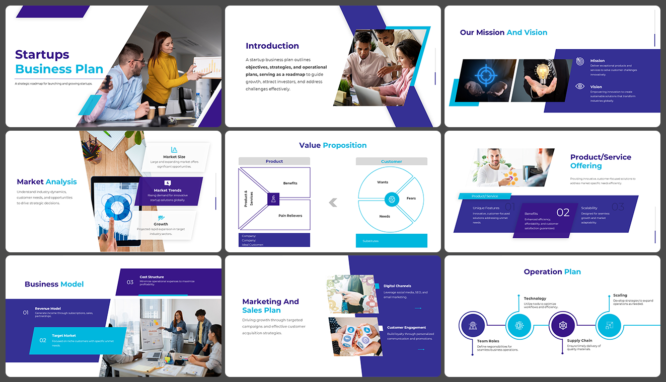 Startups Business Plan slide 1