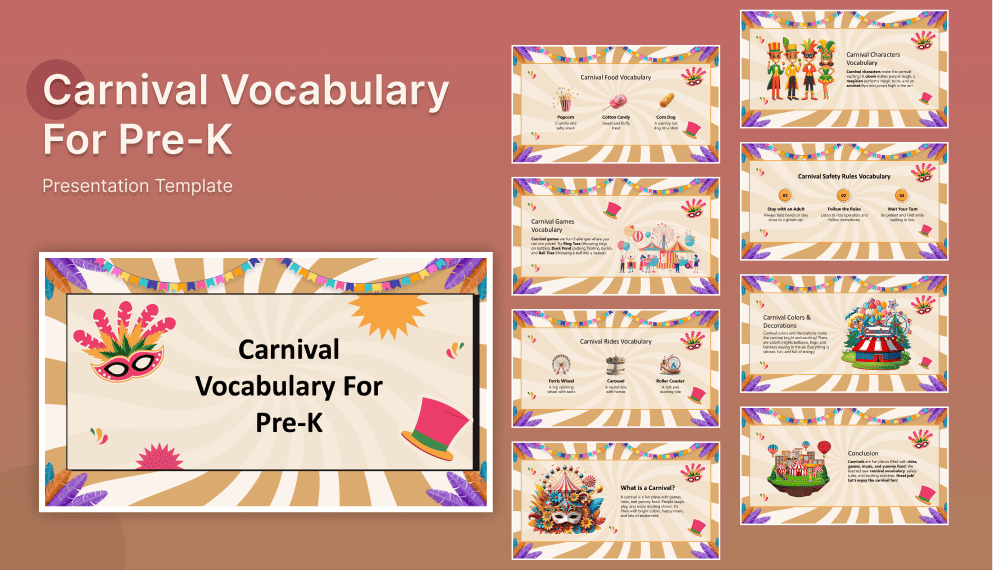 Carnival Vocabulary For Pre-K slide1