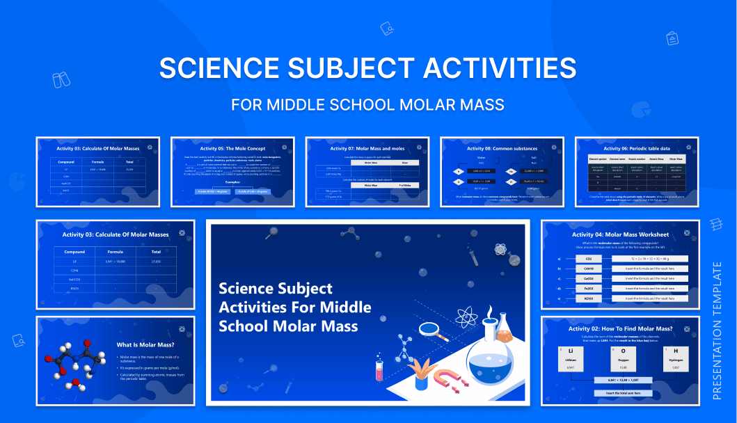 Science Subject Activities For Middle School Molar Mass slide1