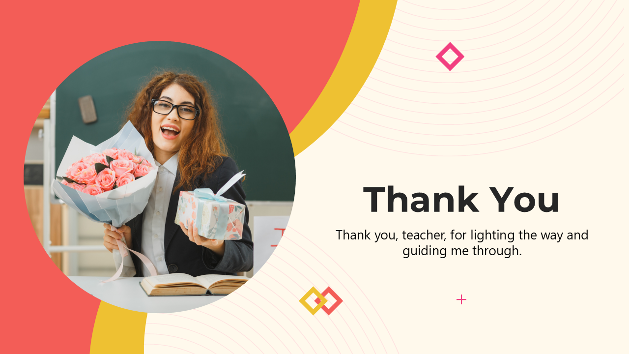 Thank You Teacher PowerPoint slide 1