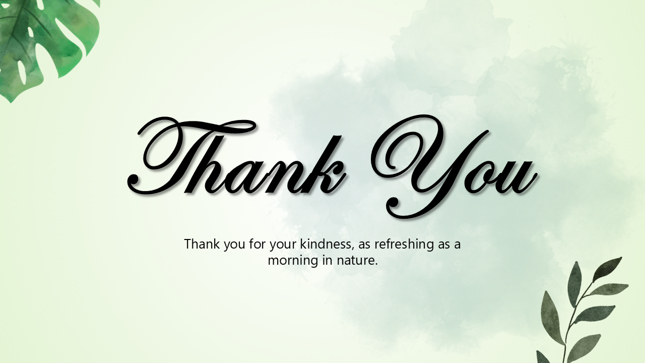Nature Theme Gratitude PowerPoint slide 1