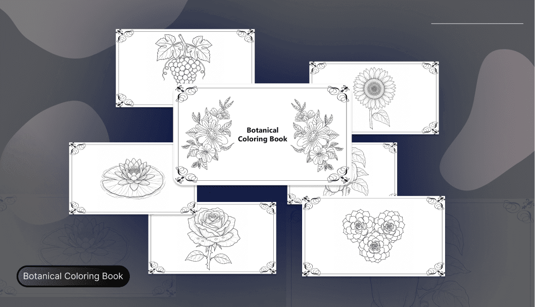 556-botanical-coloring-book