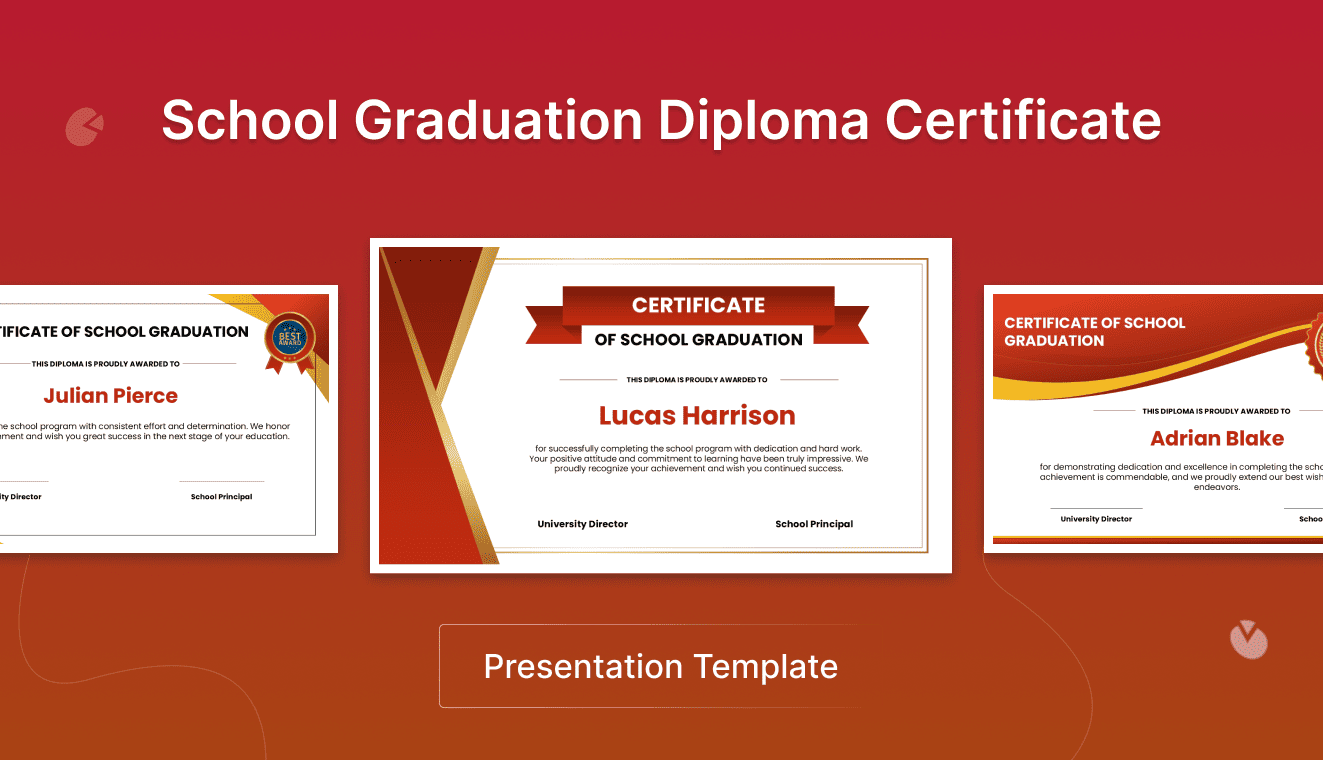 School Graduation Diploma Certificate slide1