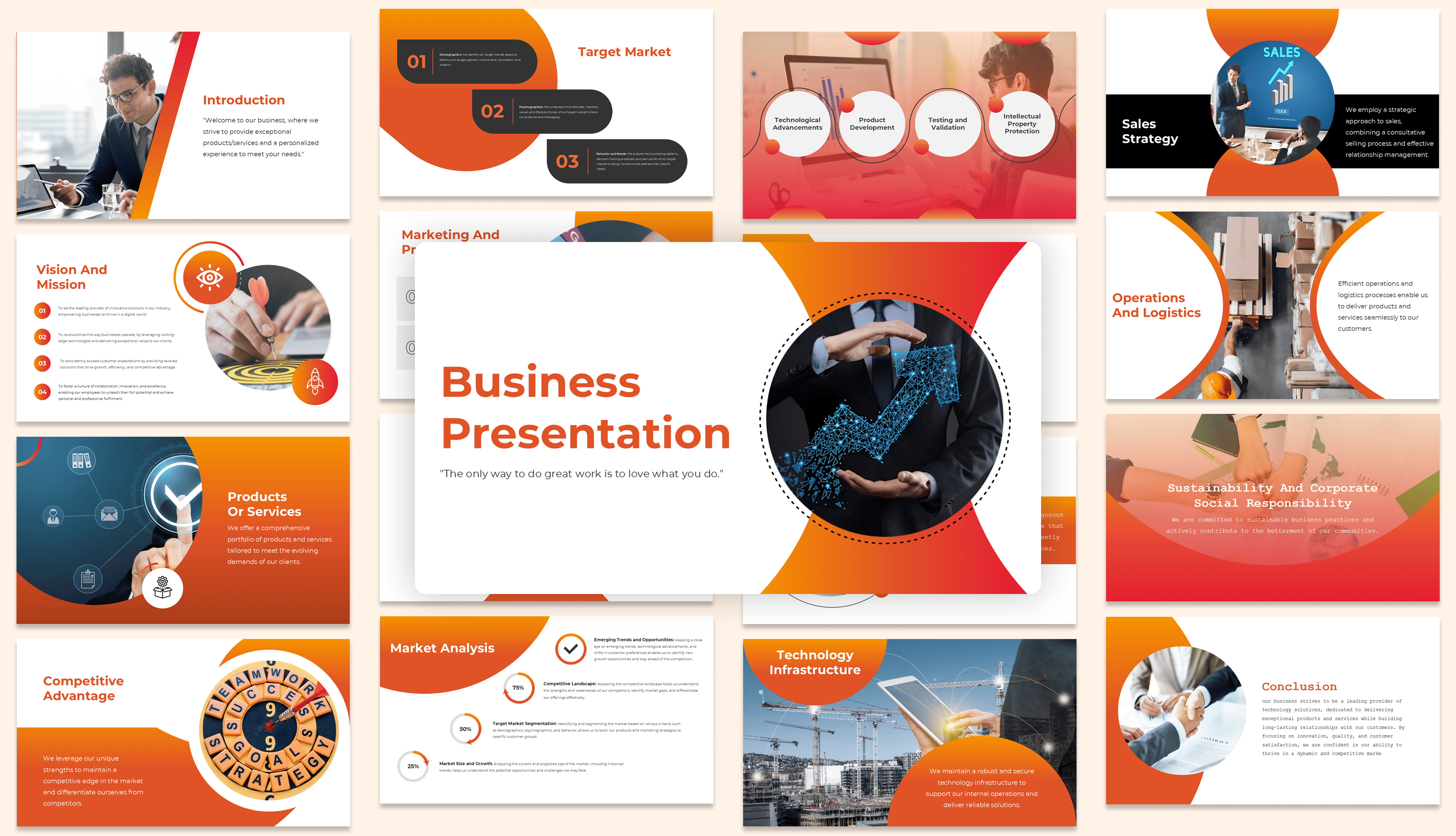 Example of Business Presentation slide 1