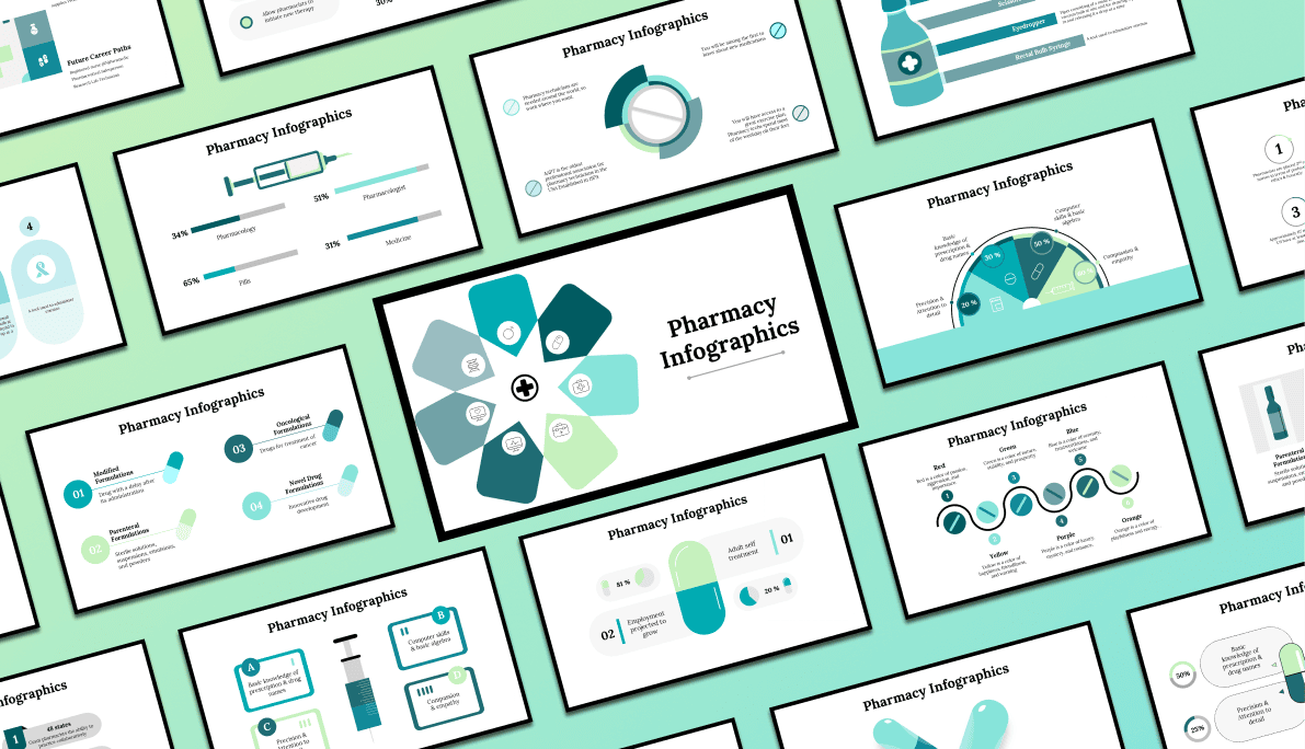 Pharmacy Infographics Presentation slide 1