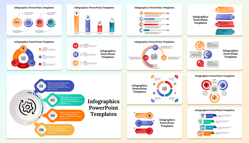 Bundle of Infographics PowerPoint Templates slide 1