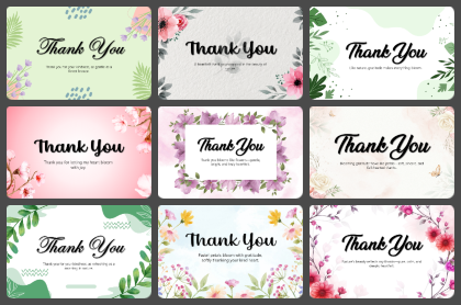 Nature and Floral Thank You