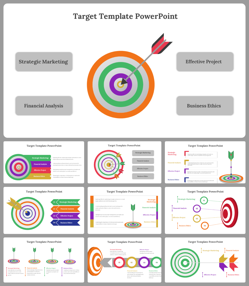 Target PowerPoint Presentation And Google Slides Templates
