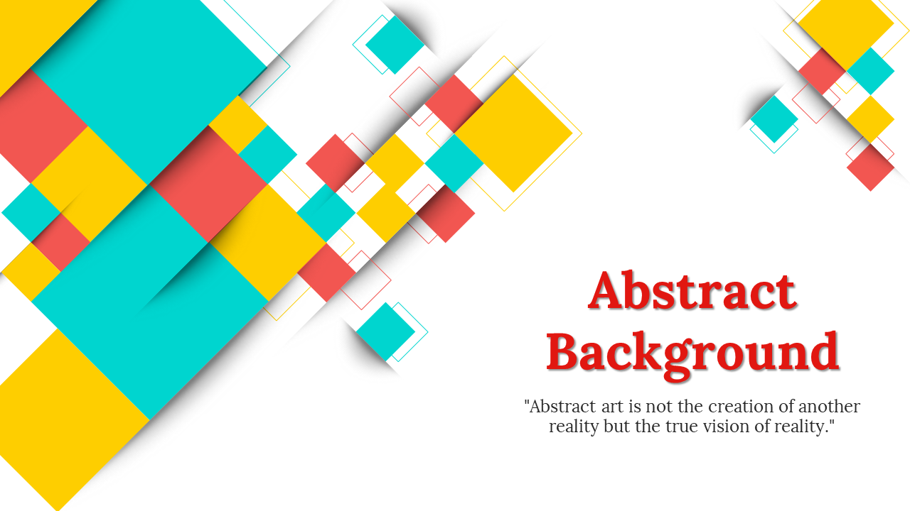 Abstract design featuring vibrant yellow, red, and teal squares, with a clean white background and a bold title.