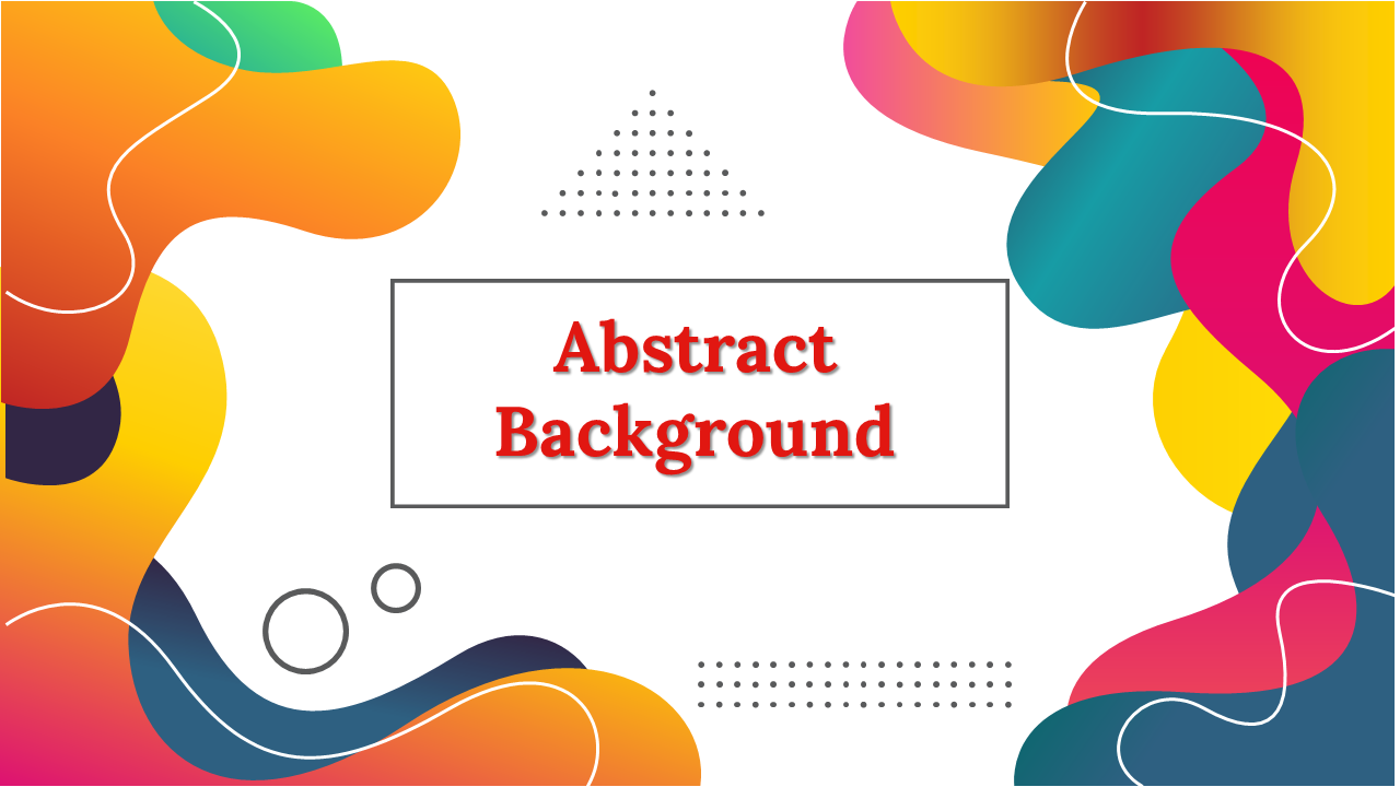 Abstract design featuring bold red, yellow, and blue shapes with a dotted pattern and a title in a white text box.