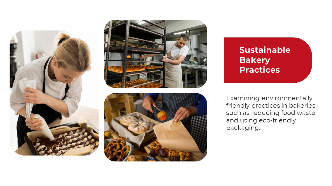 A baker piping chocolate onto pastries as part of a sustainable bakery practice in an eco friendly kitchen in white theme.