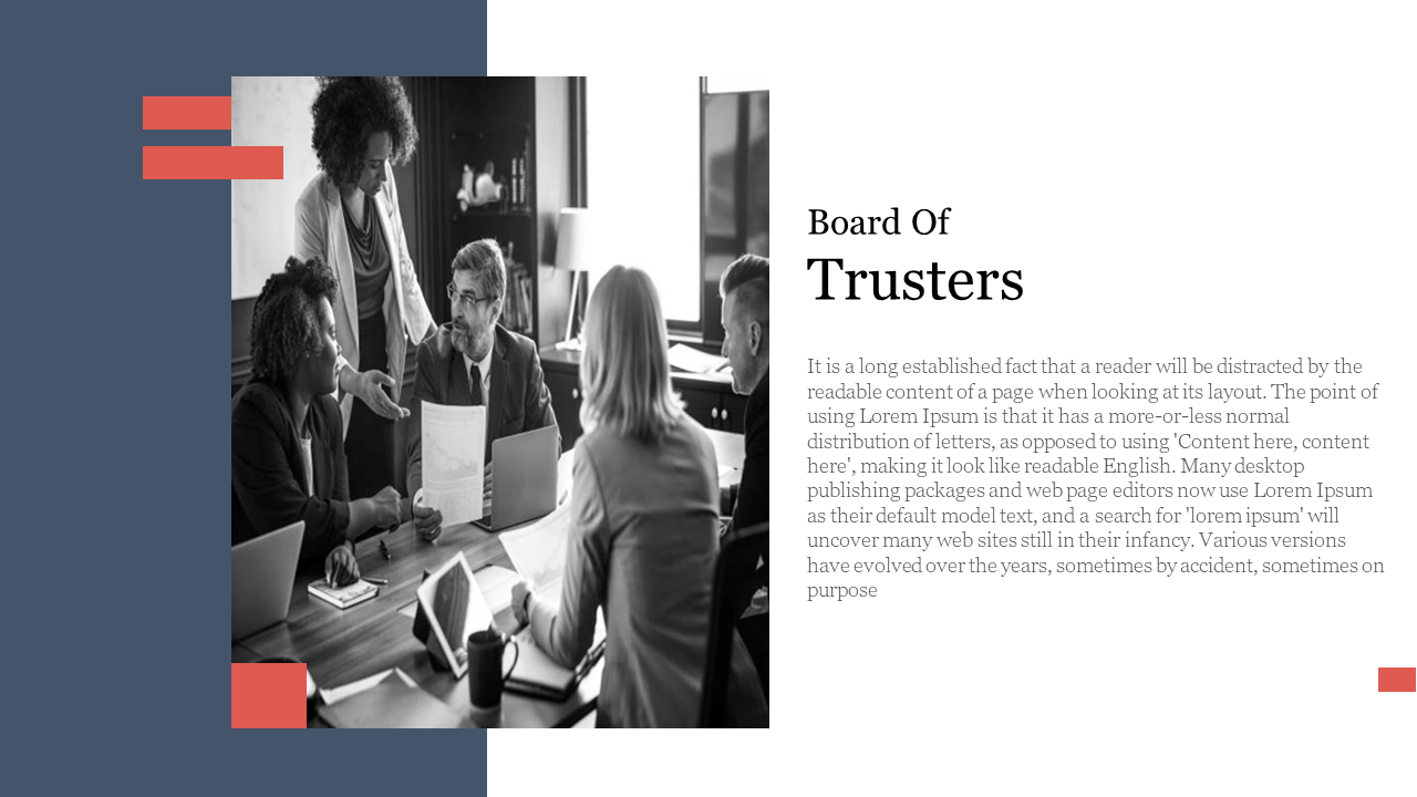 Board of Trustees meeting in a professional setting, with a group of people engaged in a discussion on a white theme.