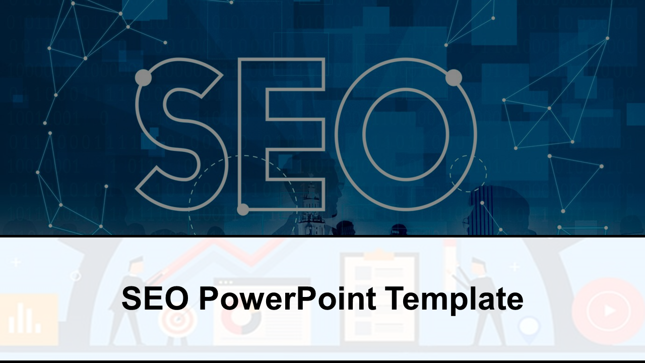 SEO slide deck featuring charts, graphs, and visual representation techniques and strategies using colorful layouts.