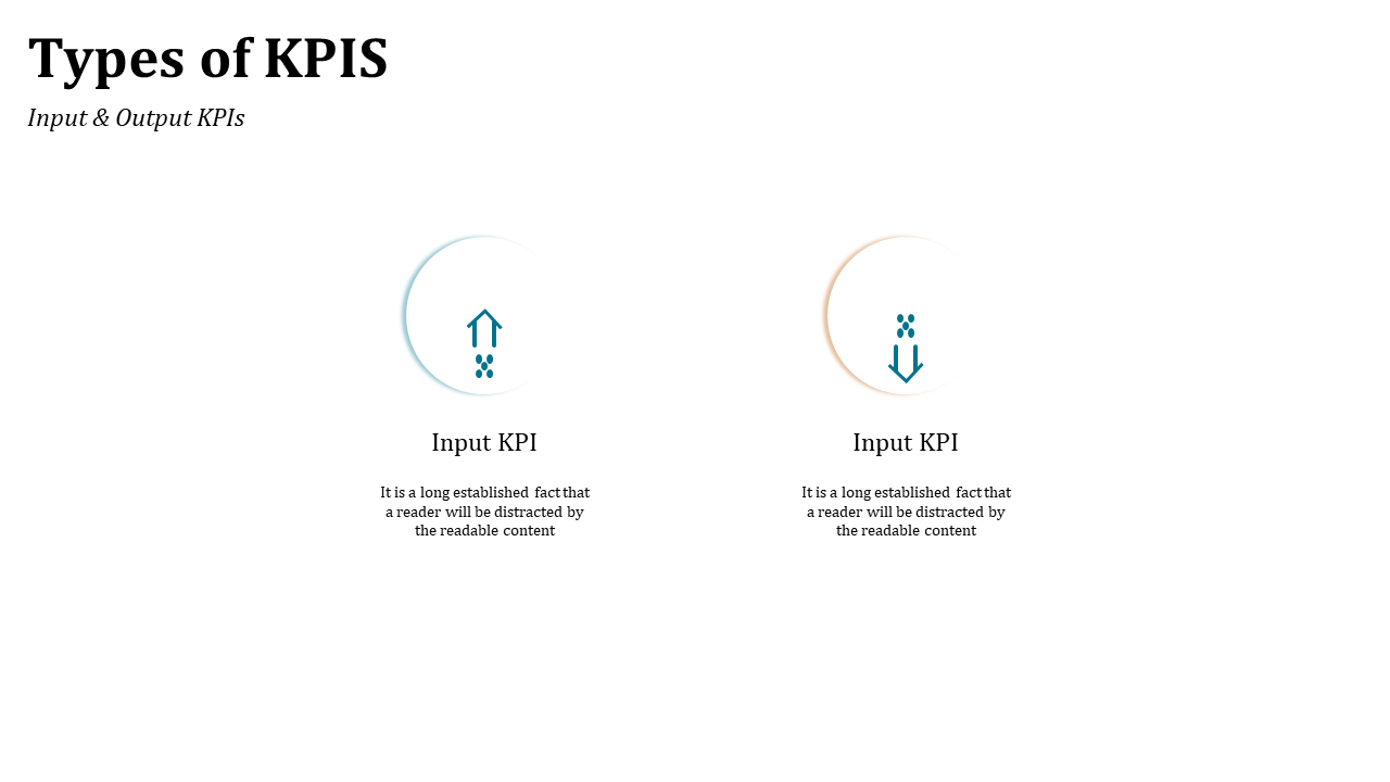 Two upward and downward arrows in teal and orange circular outlines, aligned horizontally on a white background.