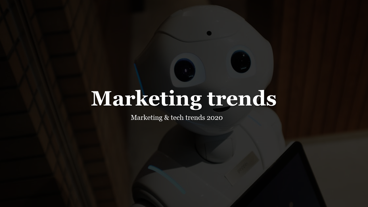 Humanoid robot with glowing eyes, in soft blue and white tones, featuring a bold title, set against a warm background.