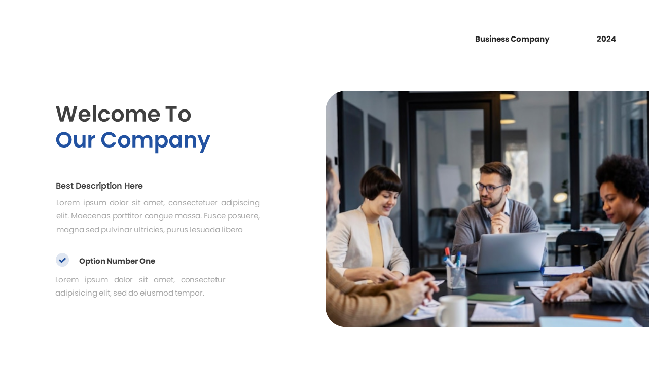 Team meeting in a modern office with three professionals discussing ideas near a laptop on a white backdrop.