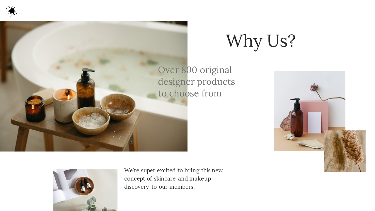 Spa inspired slide featuring a wooden table with skincare products, candles, and a bathtub in the background on white theme.