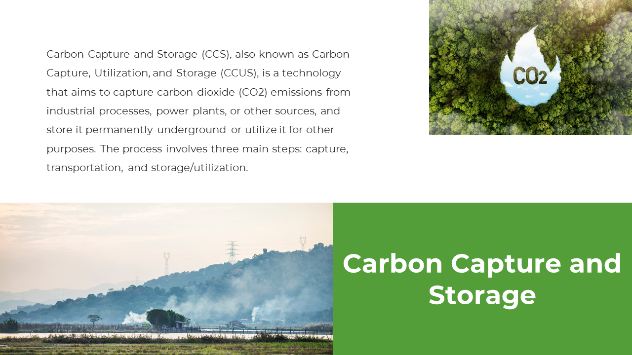 Aerial view of a forest with a CO2 drop symbol, representing carbon capture and storage technologies to reduce emissions.