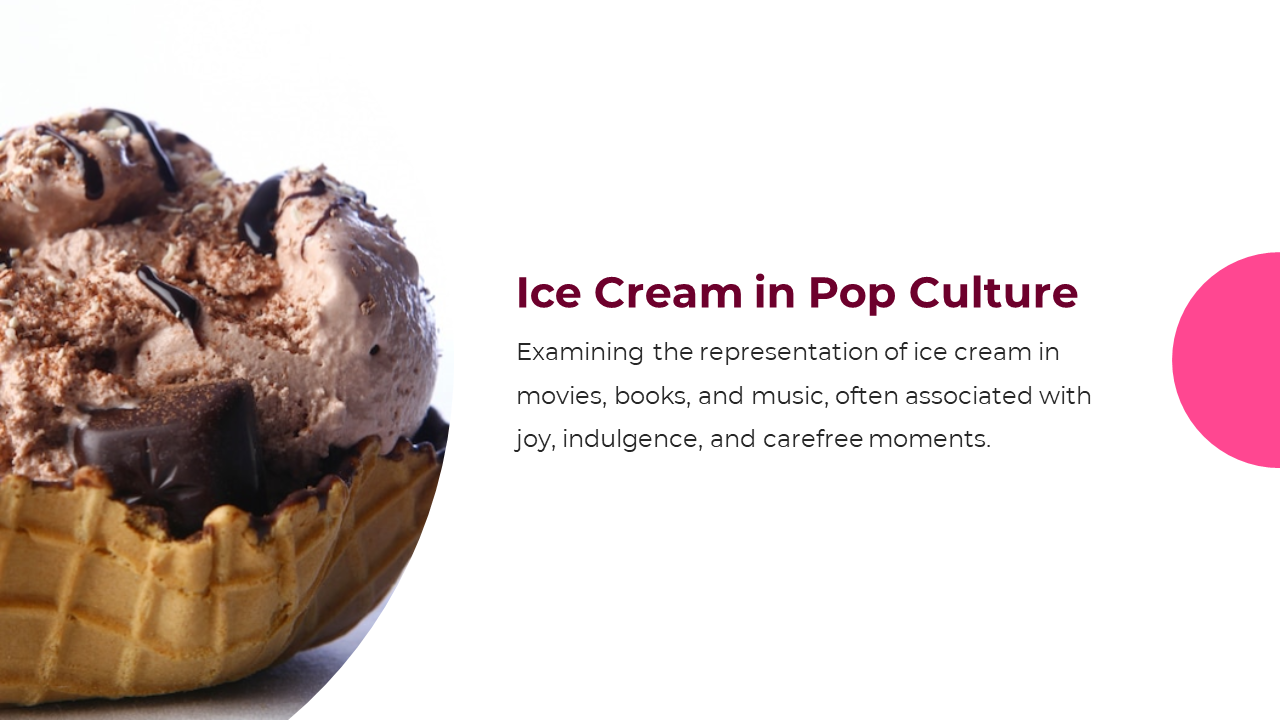 Close up of a delicious chocolate ice cream scoop in waffle cone symbolizing indulgence and carefree moments in pop culture.