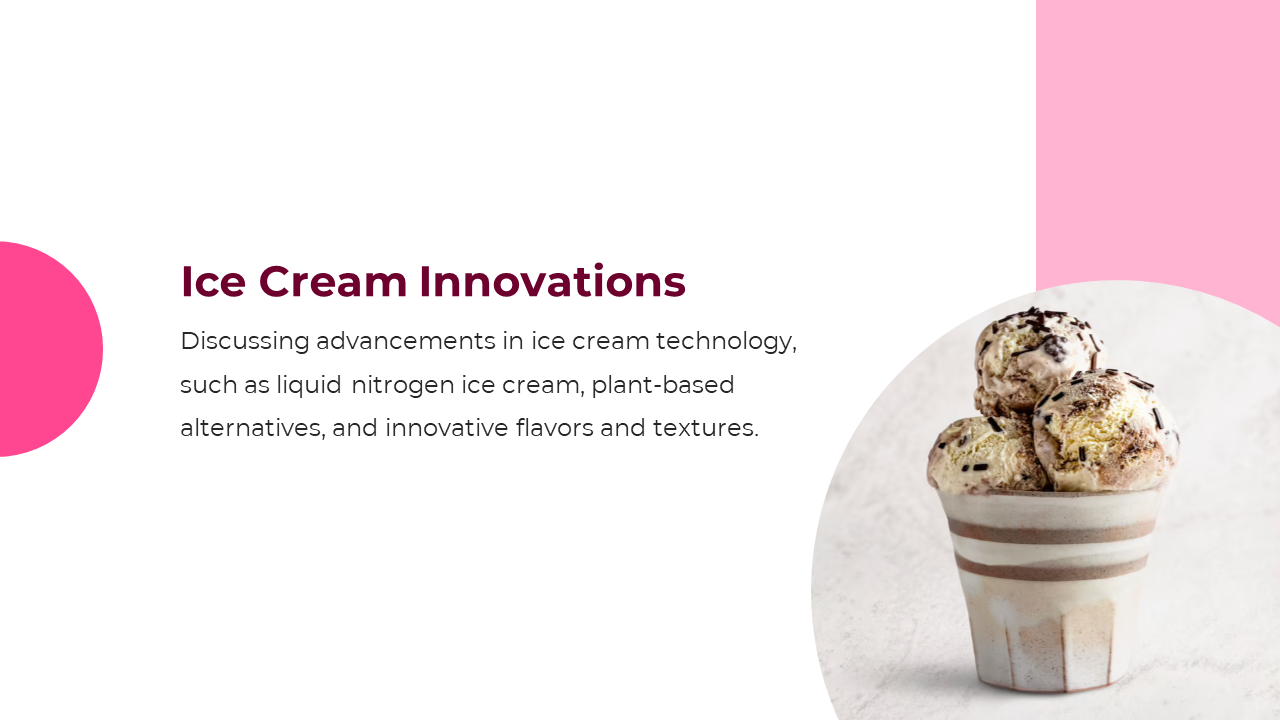 A delicious cup of ice cream topped with chocolate chips on a white and pink backdrop.